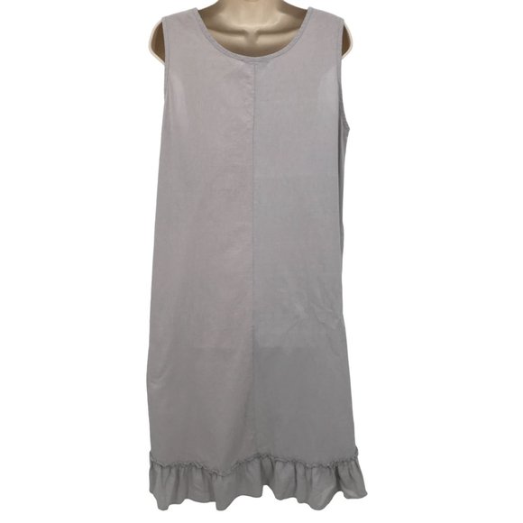 Misslook Womens Gray Ruffle High Low Hem Sleeveless Dress Size L - Picture 4 of 7